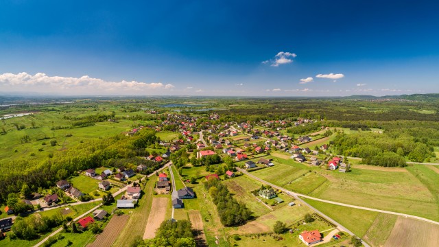 Panorama Sołectwa Rozkochów. Fot. S. Urbaniak